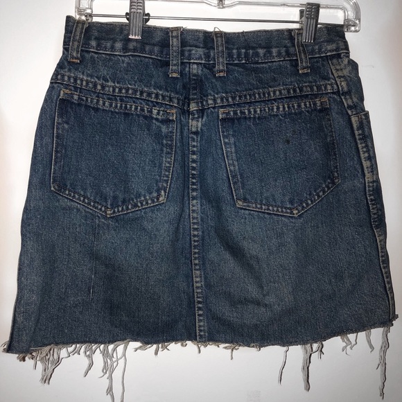 Vintage Cut-Off Denim Skirt - Picture 2 of 2